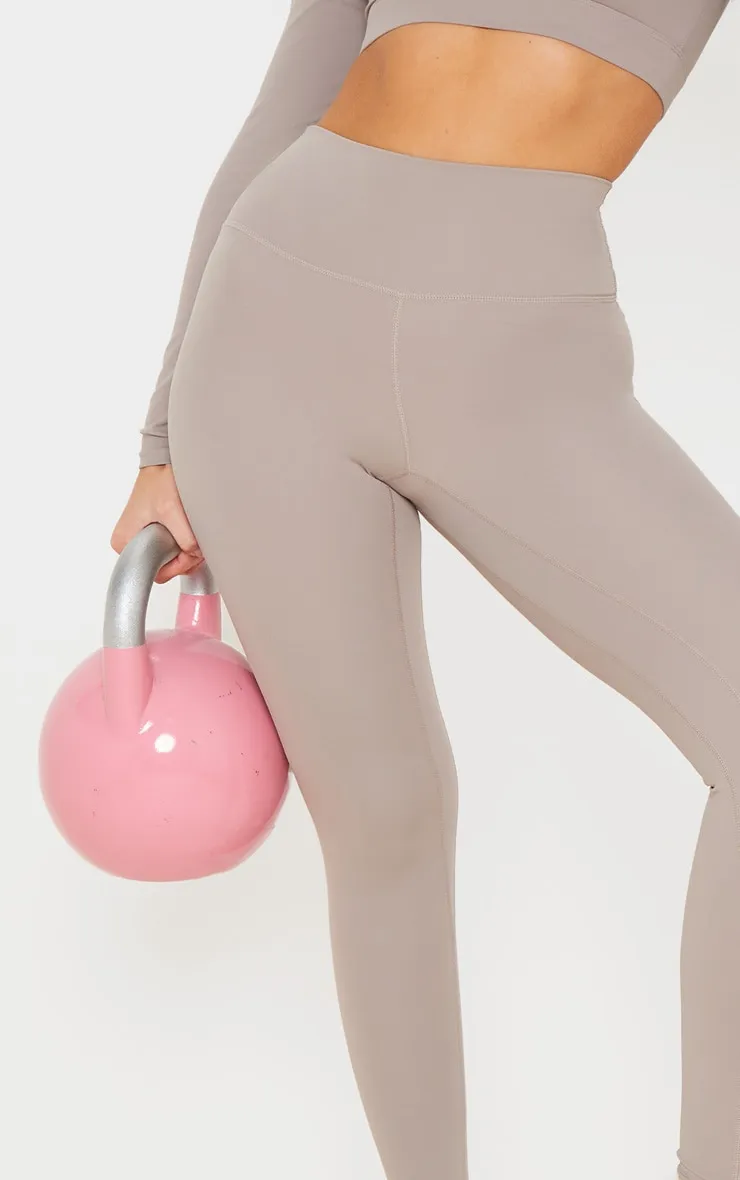 Taupe Sculpt High Waist Gym Legging sold by Pretty Little Thing product image thumbnail 4