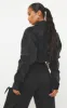 PRETTYLITTLETHING Washed Black Cropped Denim Jacket sold by Pretty Little Thing