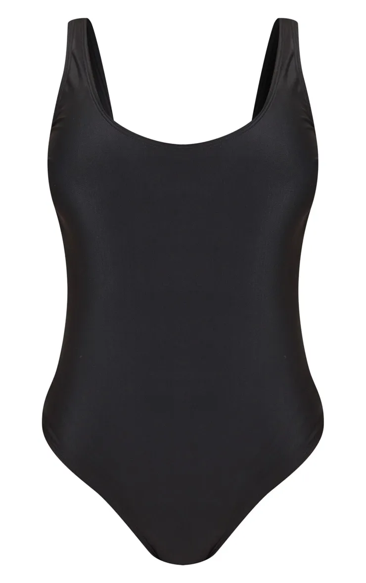Black Basic Scoop Swimsuit sold by Pretty Little Thing product image thumbnail 5