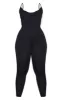 Plus Black Basic Strappy Plunge Jumpsuit sold by Pretty Little Thing