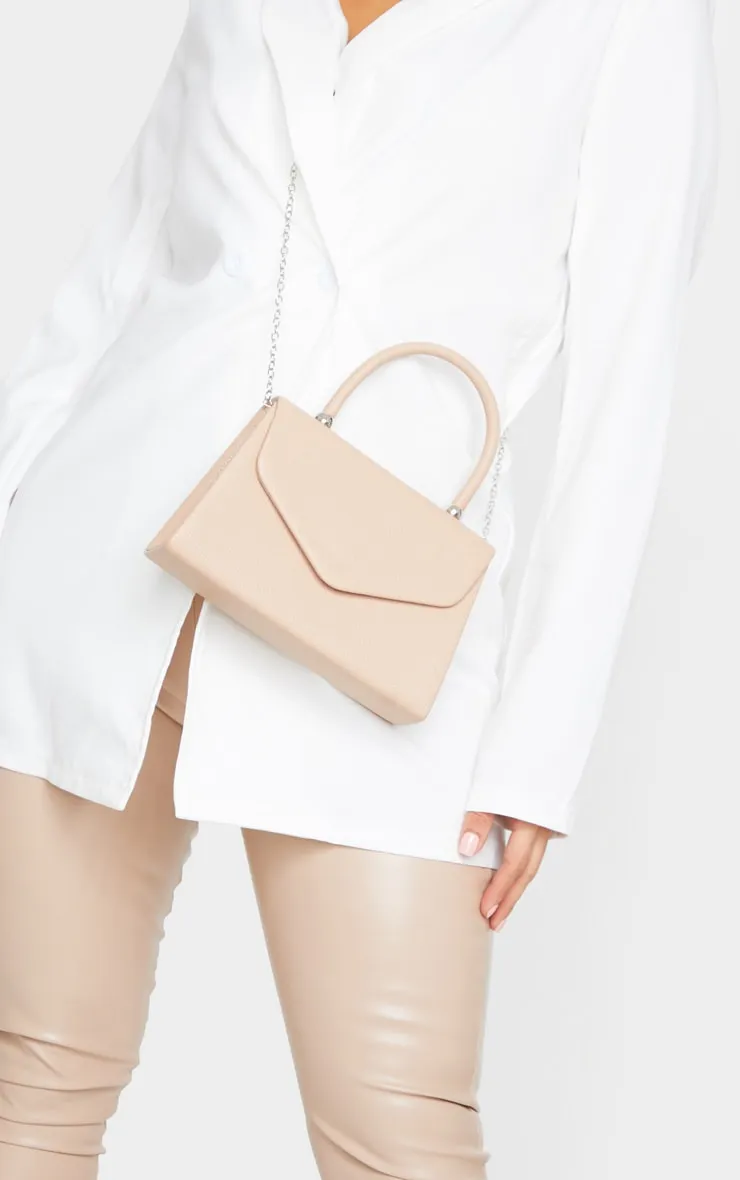 Nude Envelope Large Cross Body Bag sold by Pretty Little Thing