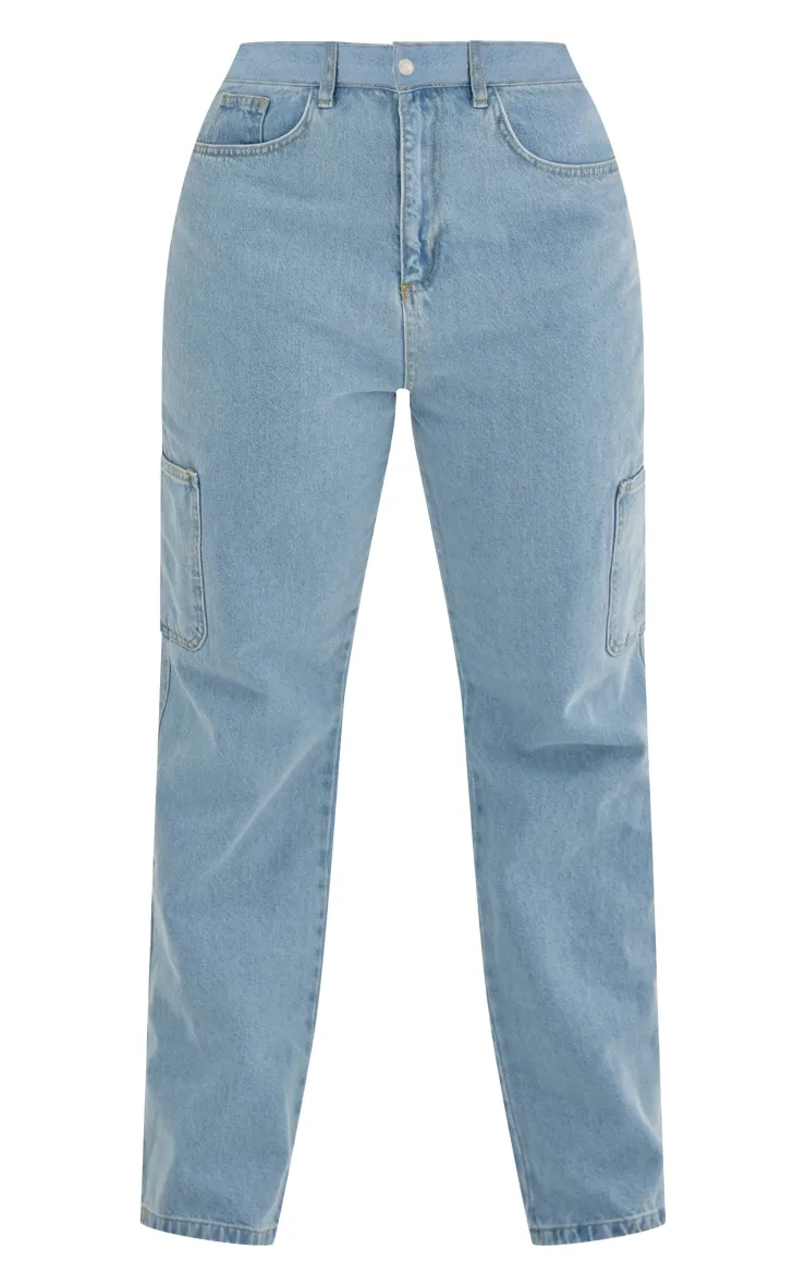 PRETTYLITTLETHING Plus Vintage Wash Mom Jeans sold by Pretty Little Thing product image thumbnail 5