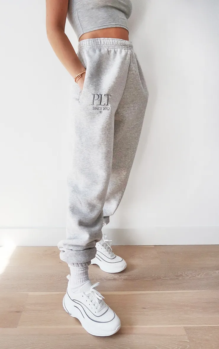 PRETTYLITTLETHING Ash Grey Established Slogan Casual Joggers sold by Pretty Little Thing product image thumbnail 2