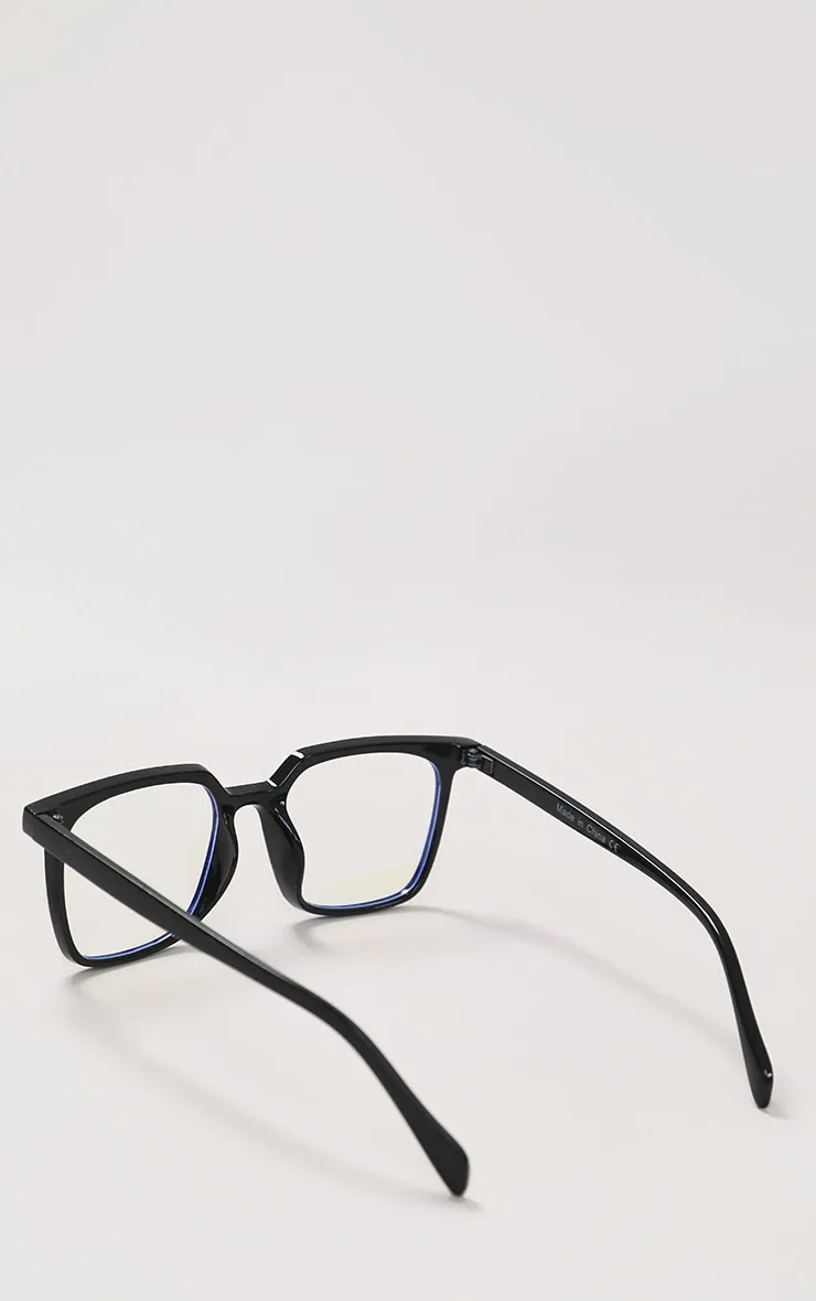 Black Classic Frame Blue Light Readers sold by Pretty Little Thing product image thumbnail 3