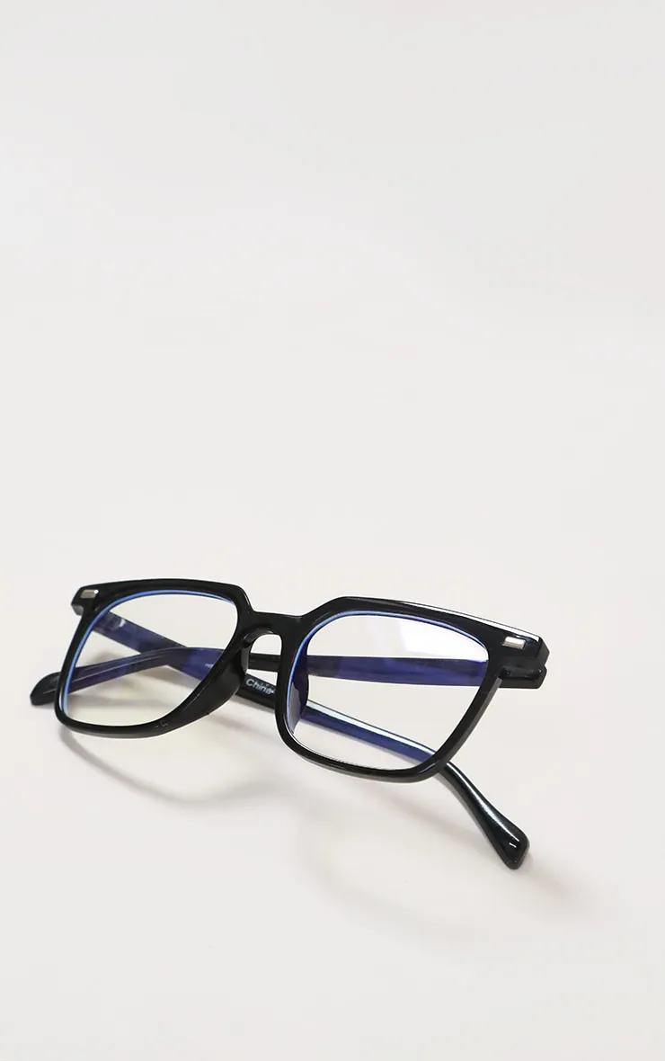 Black Classic Frame Blue Light Readers sold by Pretty Little Thing product image thumbnail 4