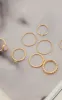 Gold Mixed Textured Ring 8 Pack sold by Pretty Little Thing