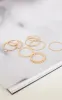 Gold Mixed Textured Ring 8 Pack sold by Pretty Little Thing