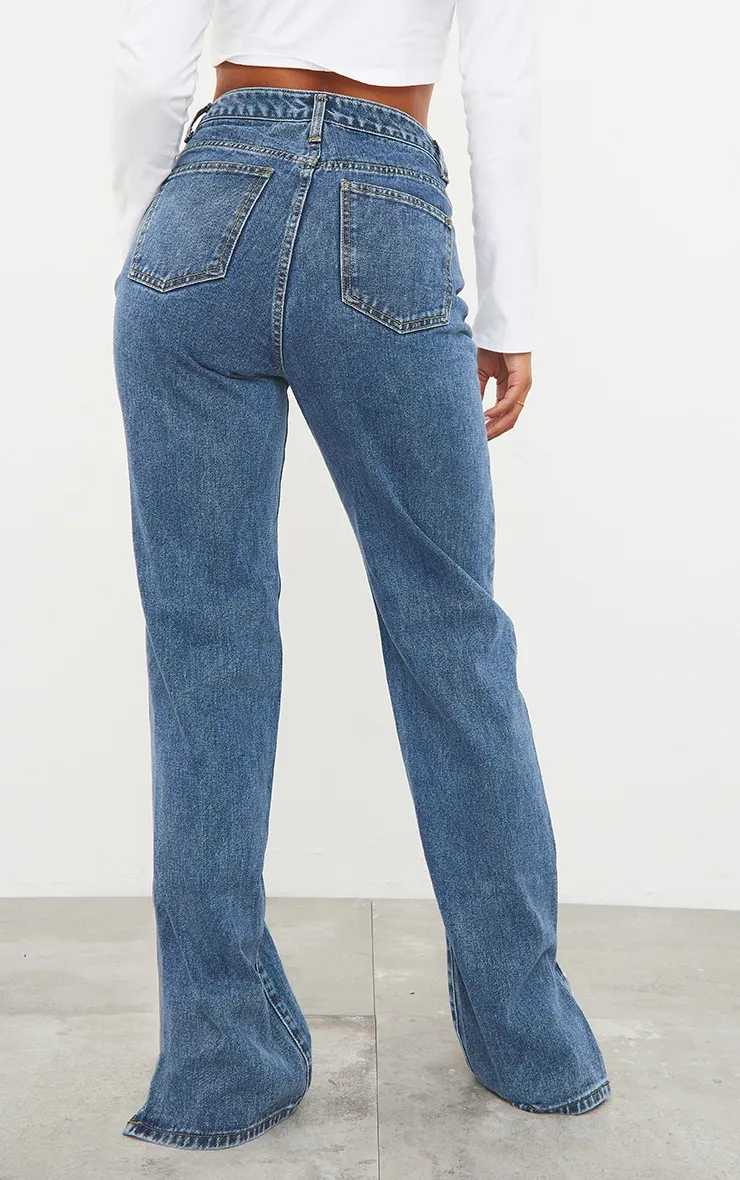 Vintage Wash Split Hem Jeans sold by Pretty Little Thing product image thumbnail 3