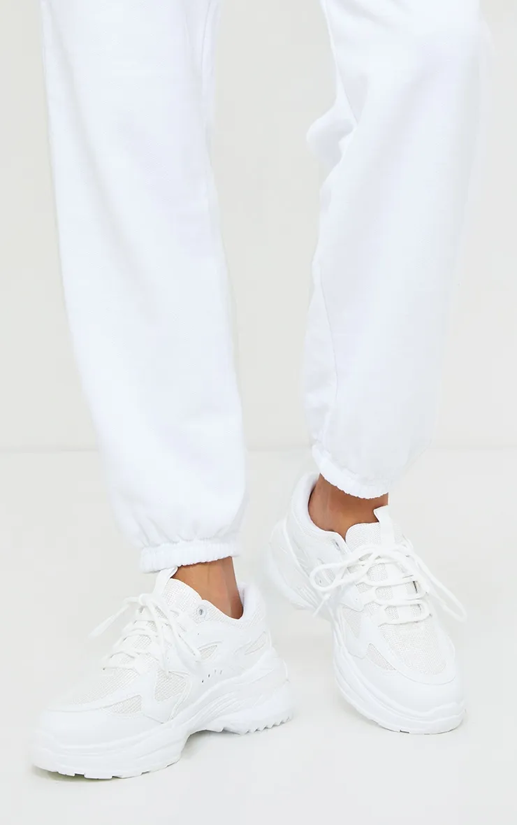 White Contrast Mesh Trainers sold by Pretty Little Thing product image thumbnail 2