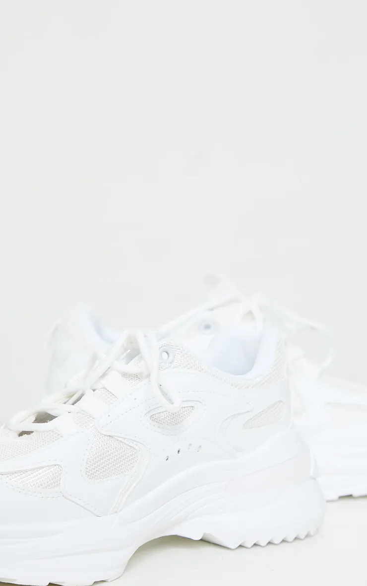 White Contrast Mesh Trainers sold by Pretty Little Thing product image thumbnail 3