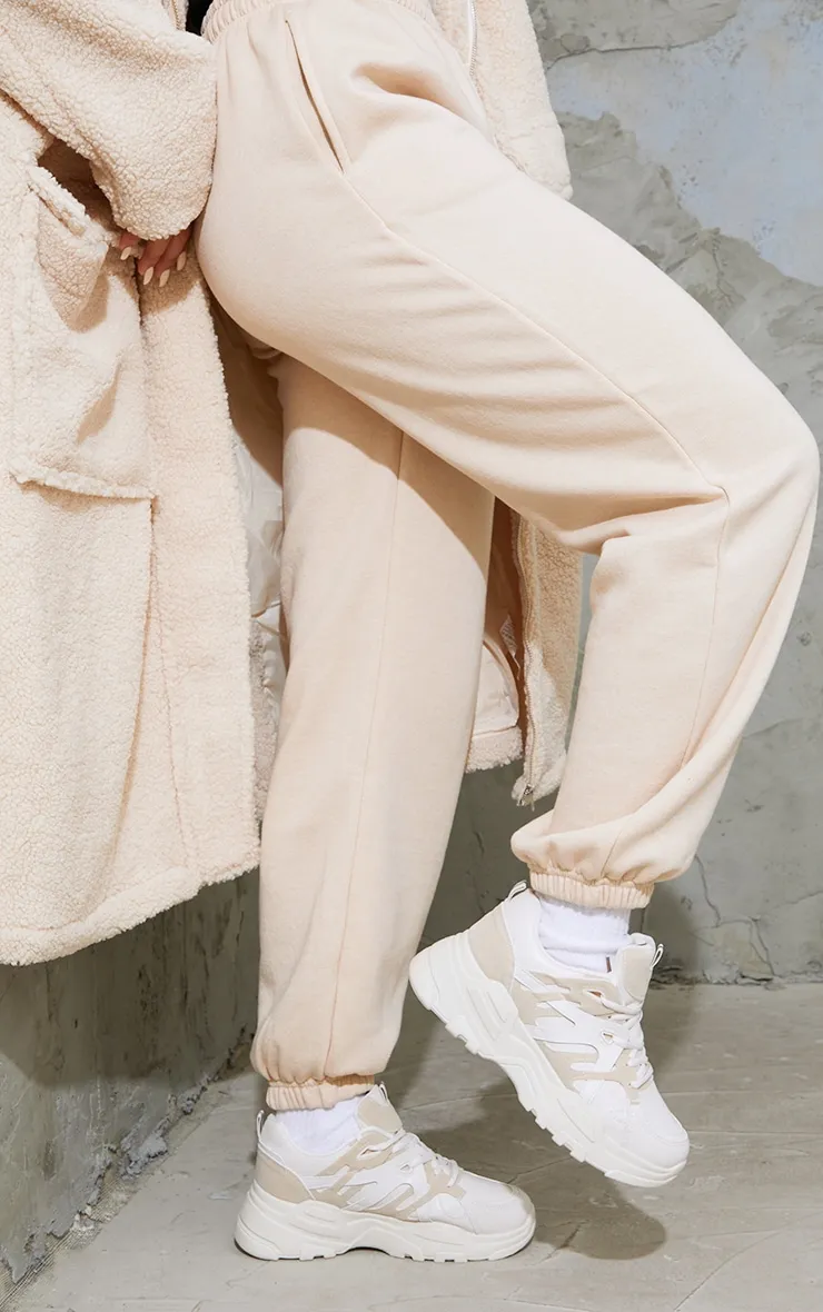 Stone Chunky Panelled Trainers sold by Pretty Little Thing product image thumbnail 2