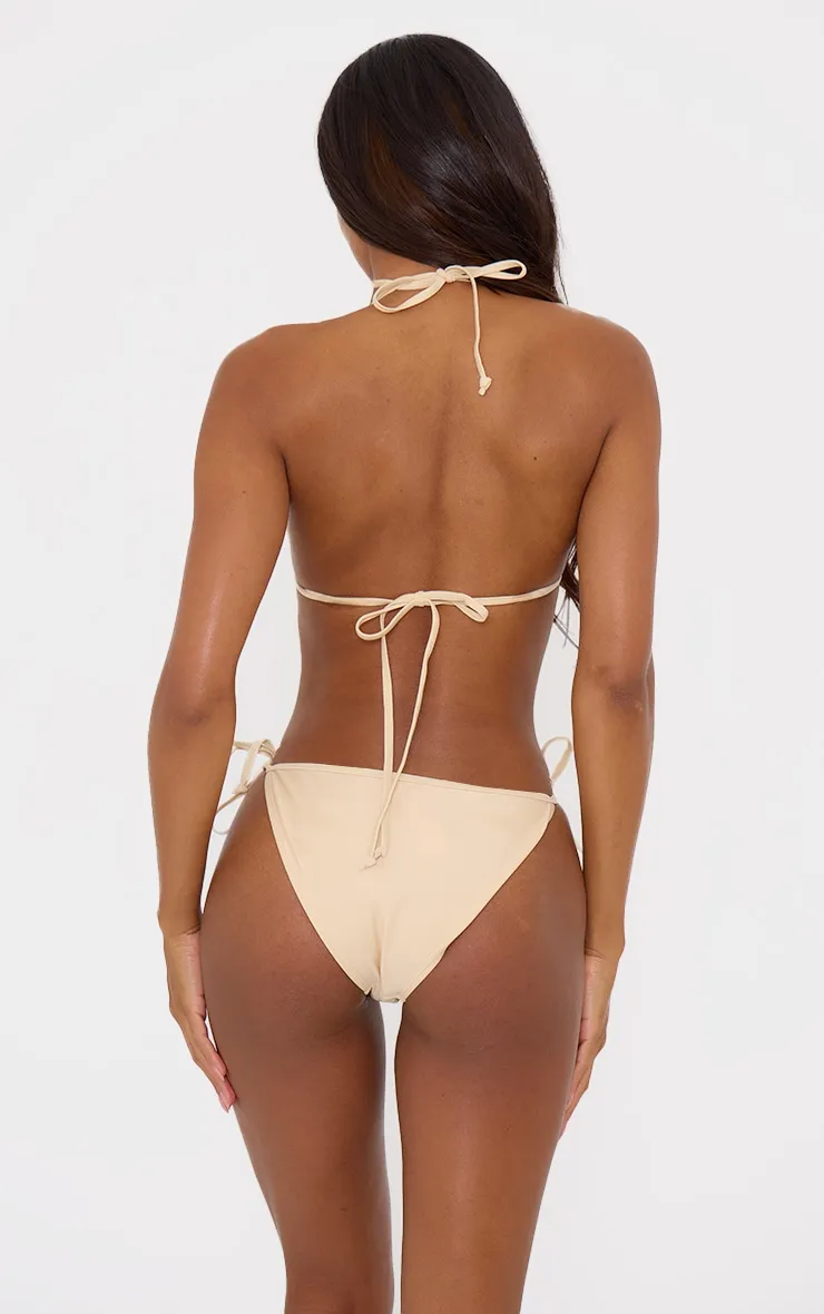 Cream Mix & Match Tie Side Bikini Bottoms sold by Pretty Little Thing product image thumbnail 2