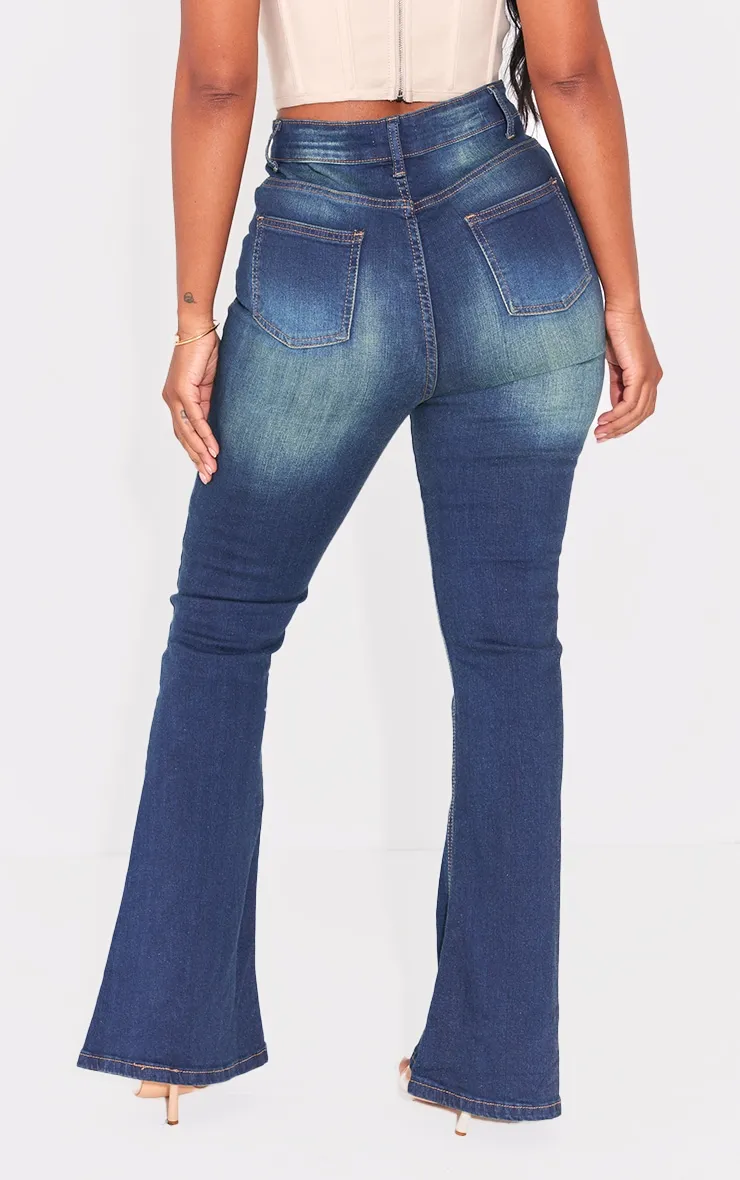 Shape Vintage Wash High Waist Skinny Flared Jeans sold by Pretty Little Thing product image thumbnail 3