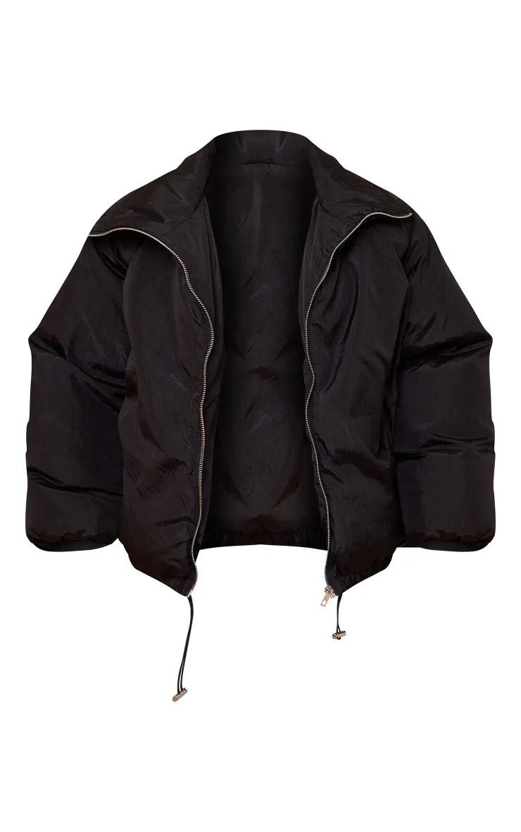 Petite Black Extreme Oversized Puffer Jacket sold by Pretty Little Thing product image thumbnail 5