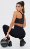 Black Ruched Bum Seamless Leggings sold by Pretty Little Thing