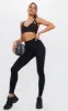Black Ruched Bum Seamless Leggings sold by Pretty Little Thing