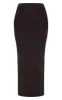 Black Basic Cotton Blend Jersey Midaxi Skirt sold by Pretty Little Thing
