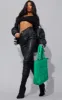 Basic Black Cotton Blend Long Sleeve Deep V Crop Top sold by Pretty Little Thing