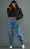 PRETTYLITTLETHING Petite Mid Blue Wash Open Knee Boyfriend Jeans sold by Pretty Little Thing