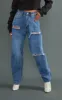 PRETTYLITTLETHING Petite Mid Blue Wash Open Knee Boyfriend Jeans sold by Pretty Little Thing