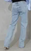 Maternity Light Blue Wash Split Hem Jeans sold by Pretty Little Thing