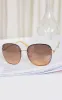Brown Rimless Oversized Rounded Sunglasses sold by Pretty Little Thing