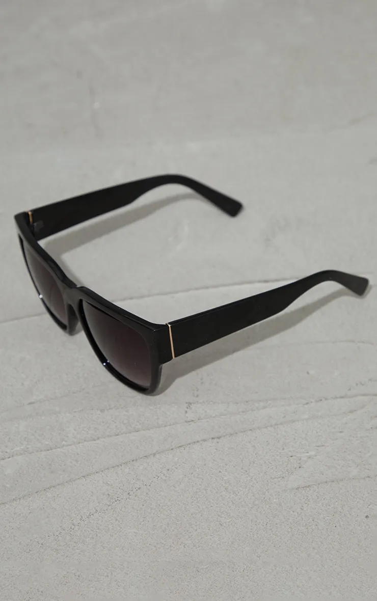 Black Plastic Oversized Square Sunglasses sold by Pretty Little Thing product image thumbnail 2