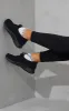Black Knitted Lace Up Sports Trainers sold by Pretty Little Thing