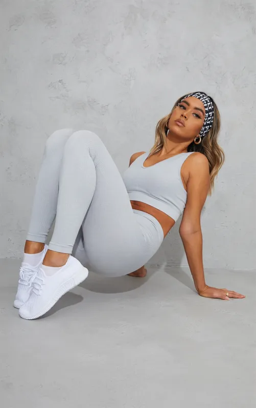 White Knitted Lace Up Sports Trainers sold by Pretty Little Thing