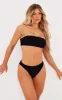 Black Bandeau Mix & Match Bikini Top sold by Pretty Little Thing