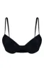 Black Mix & Match Push Up Cupped Bikini Top sold by Pretty Little Thing