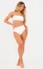 White Bandeau Mix & Match Bikini Top sold by Pretty Little Thing