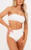 White Mix & Match High Waist Bikini Bottoms sold by Pretty Little Thing