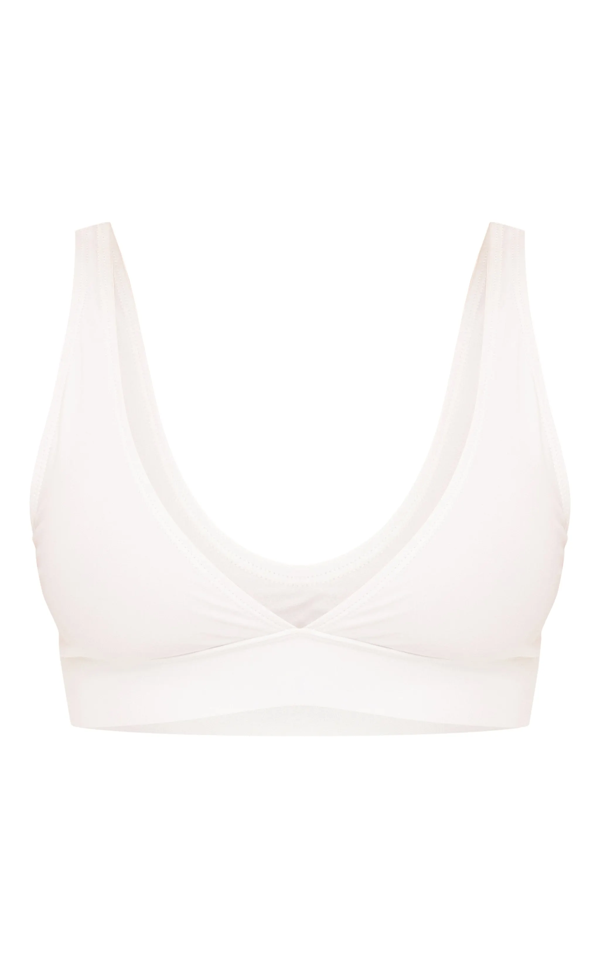 White Plunge Mix & Match Bikini Top sold by Pretty Little Thing product image thumbnail 5