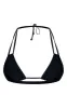 Black Mix & Match Halterneck Mini Ruched Triangle Bikini Top sold by Pretty Little Thing