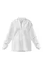 White Woven Balloon Sleeve Oversized Shirt sold by Pretty Little Thing