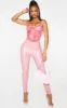 Shape Pink Tie Dye Woven Corset Crop Top sold by Pretty Little Thing