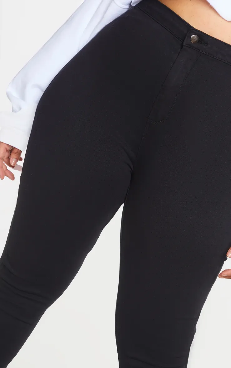 Plus PRETTYLITTLETHING Black Disco Skinny Jeans sold by Pretty Little Thing product image thumbnail 4