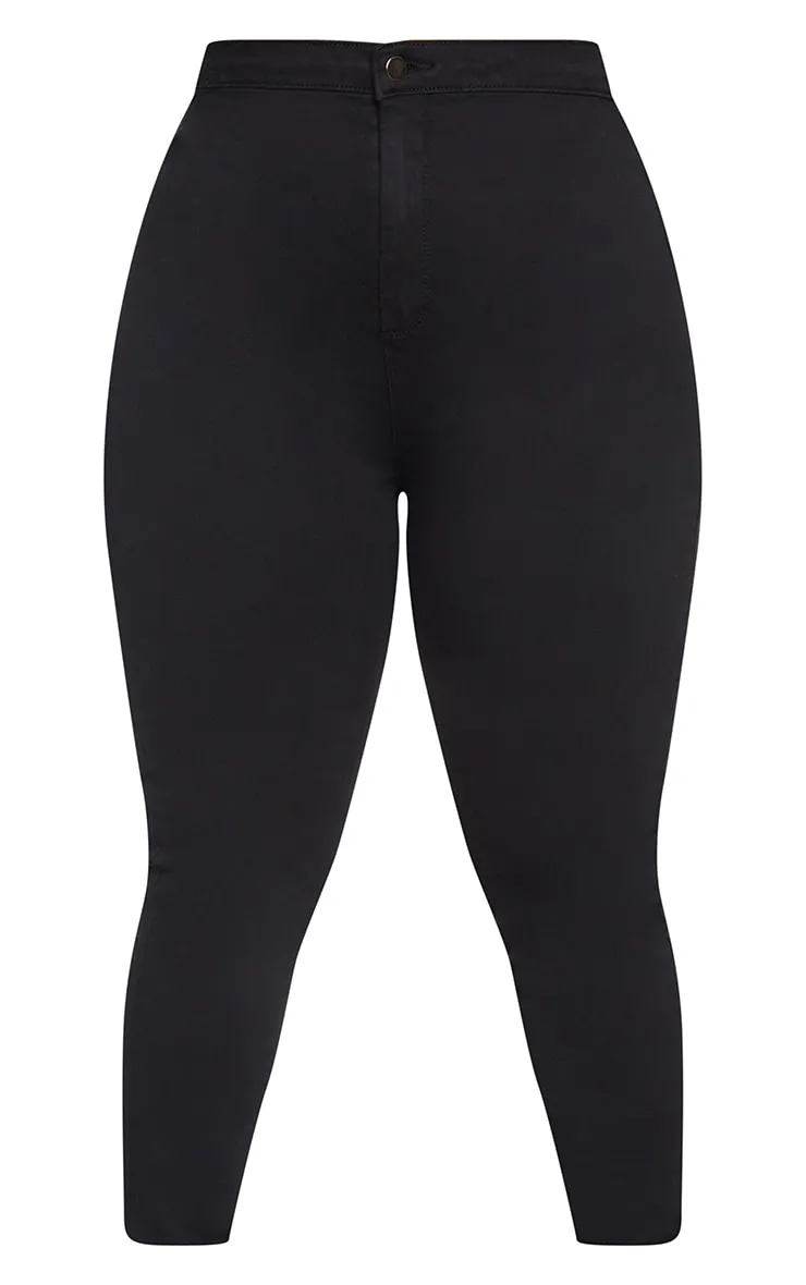 Plus PRETTYLITTLETHING Black Disco Skinny Jeans sold by Pretty Little Thing product image thumbnail 5