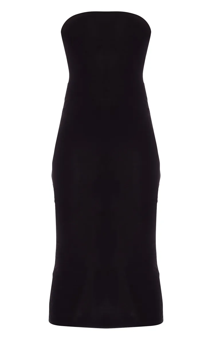 Basic Black Bandeau Midaxi Dress sold by Pretty Little Thing product image thumbnail 5