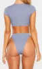 Charcoal Brazilian Elasticated Bikini Bottom sold by Pretty Little Thing