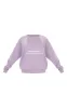 PRETTYLITTLETHING Purple Oversized Slogan Print Pocket Front Sweater sold by Pretty Little Thing