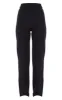 Black Woven Straight Leg Split Hem Trousers sold by Pretty Little Thing