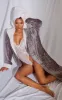 Charcoal Sherpa Lined Dressing Gown sold by Pretty Little Thing