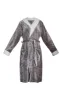 Charcoal Sherpa Lined Dressing Gown sold by Pretty Little Thing