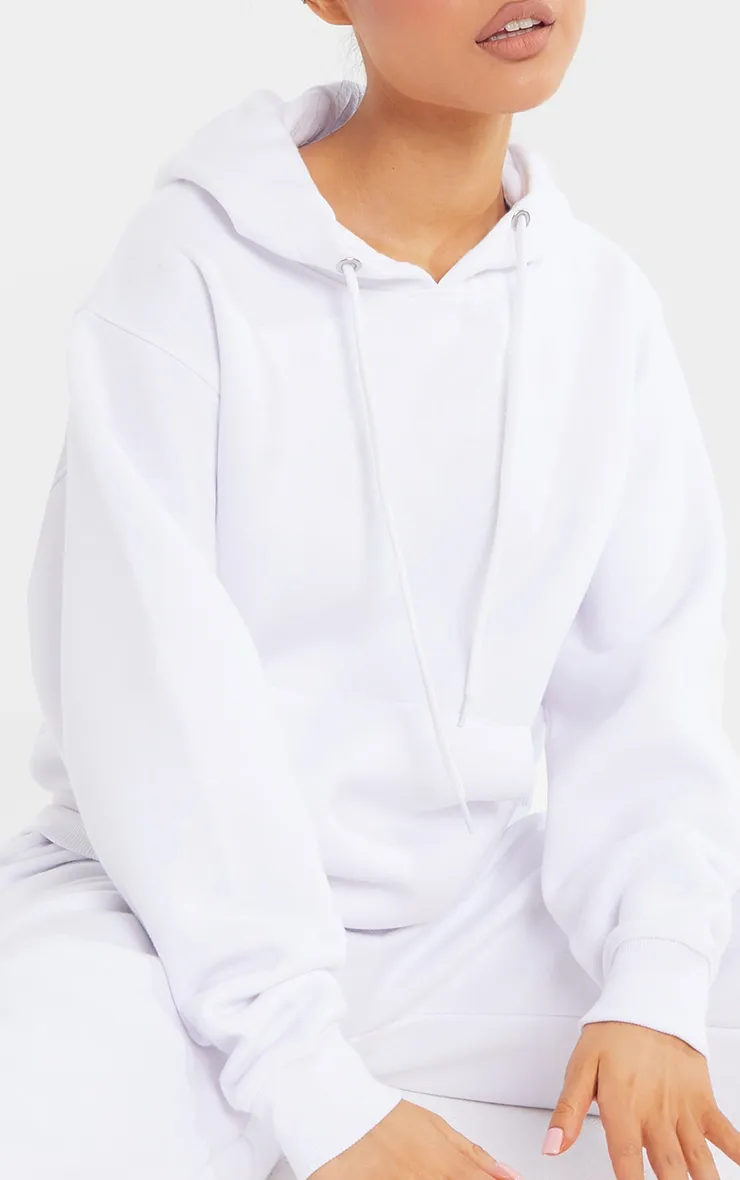 Petite White Ultimate Oversized Hoodie sold by Pretty Little Thing product image thumbnail 4