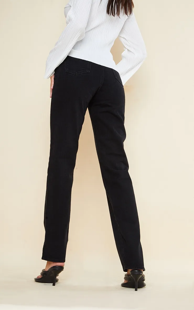 Tall Black Split Hem Jeans sold by Pretty Little Thing product image thumbnail 3