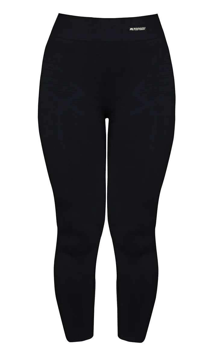 Black Seamless High Waist Gym Leggings sold by Pretty Little Thing product image thumbnail 5