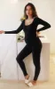 Maternity Black Bust Detail Ribbed Knitted Fitted Jumpsuit sold by Pretty Little Thing