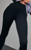 Black Sculpt Rib Leggings sold by Pretty Little Thing